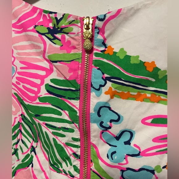 NWT Lily Pulitzer For Target Floral Sleeveless Dress with Lace Trim - Picture 3 of 4